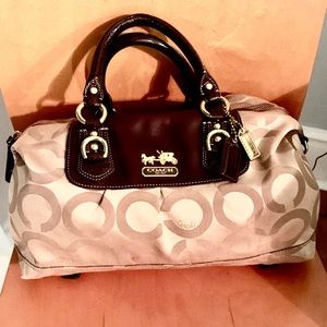 Authentic gold Coach satchel